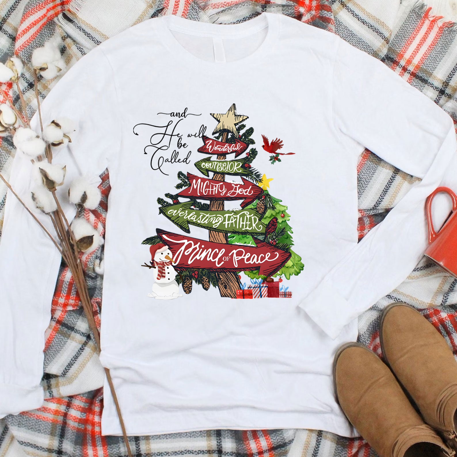 And He Will Be Called Prince Of Peace Christian Long Sleeve T-Shirt