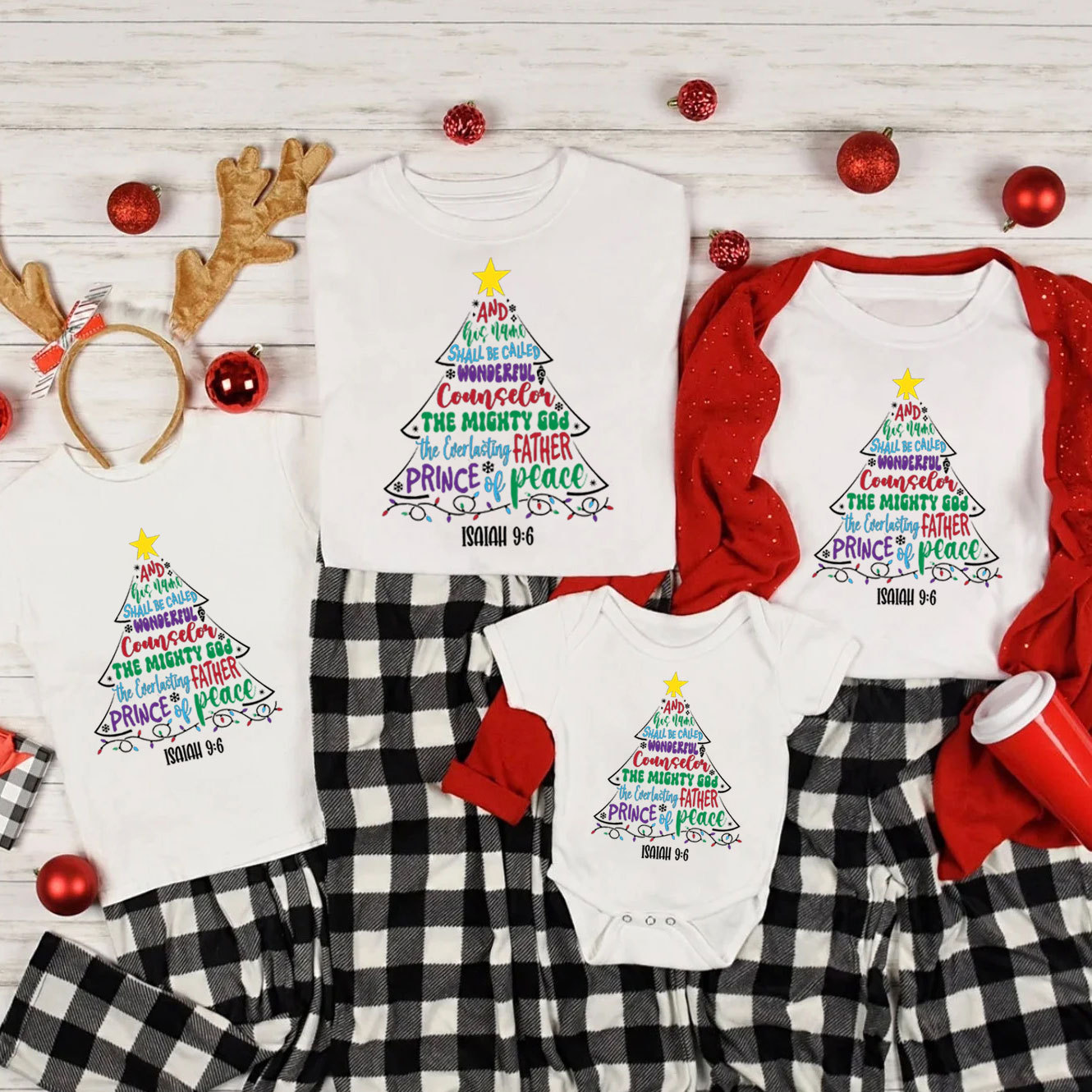 And His Name Shall Be Called Christmas Family Matching Shirts 