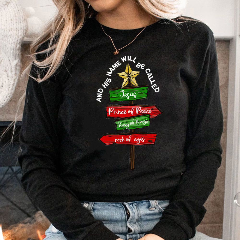 And His Name Will Be Called Christian Christmas T-Shirt