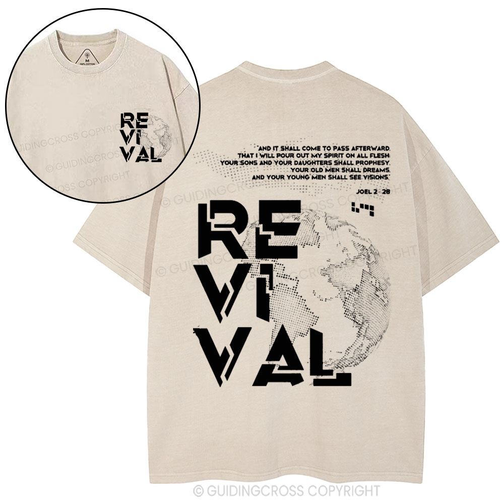 And It Shall Come To Pass Afterward Christian Washed T-Shirt