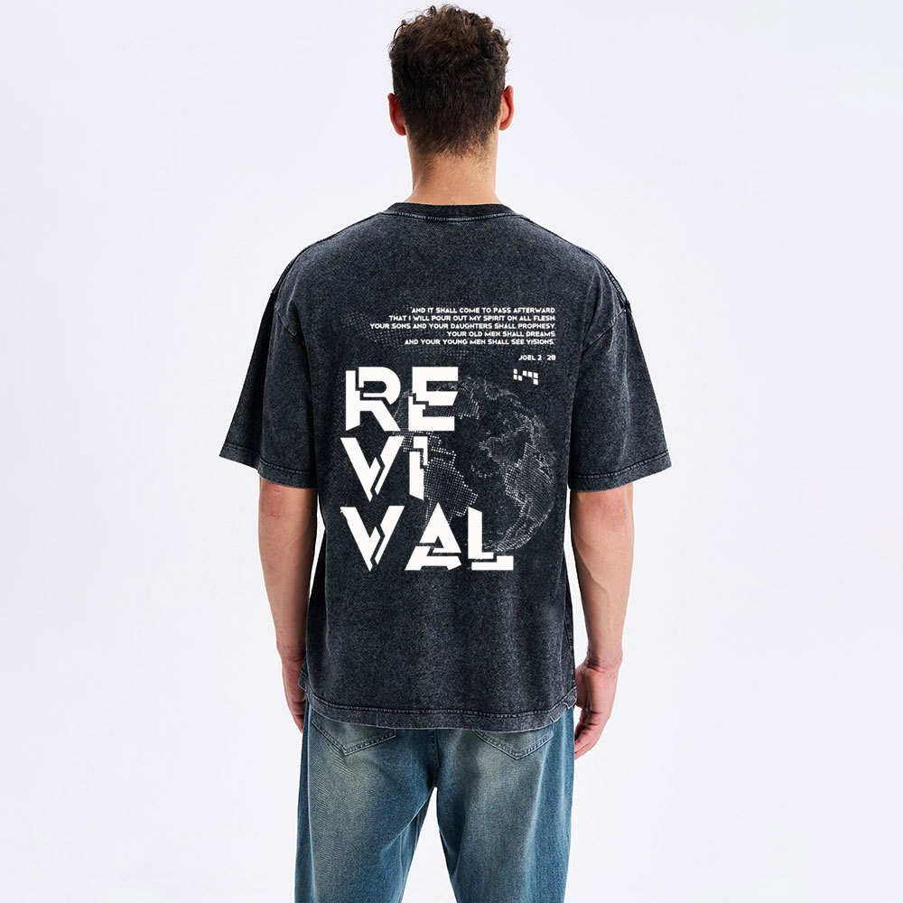 And It Shall Come To Pass Afterward Christian Washed T-Shirt