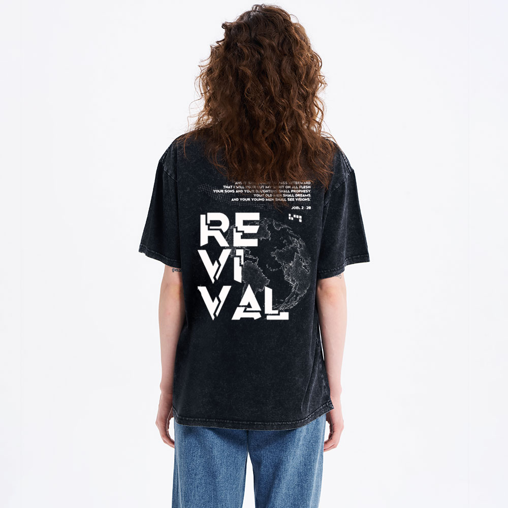 And It Shall Come To Pass Afterward Christian Washed T-Shirt