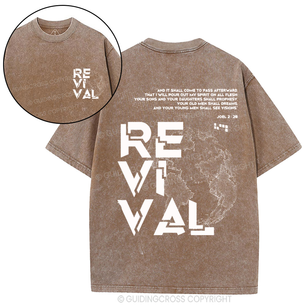 And It Shall Come To Pass Afterward Christian Washed T-Shirt