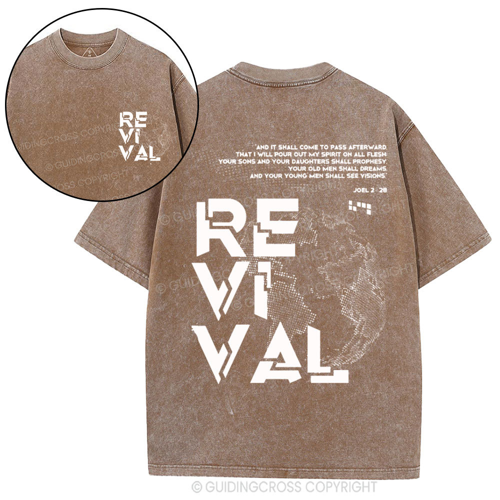 And It Shall Come To Pass Afterward Christian Washed T-Shirt