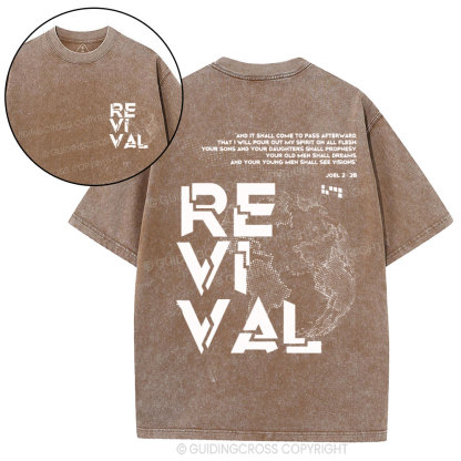 And It Shall Come To Pass Afterward Christian Washed T-Shirt