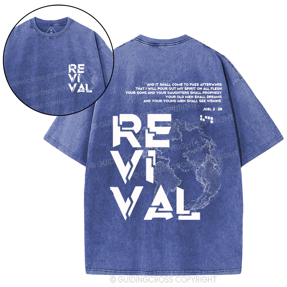 And It Shall Come To Pass Afterward Christian Washed T-Shirt