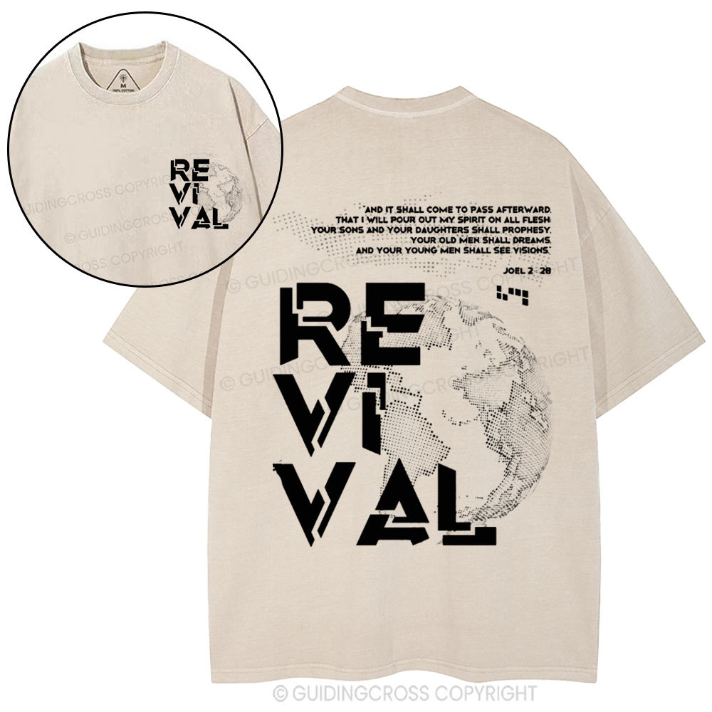 And It Shall Come To Pass Afterward Christian Washed T-Shirt