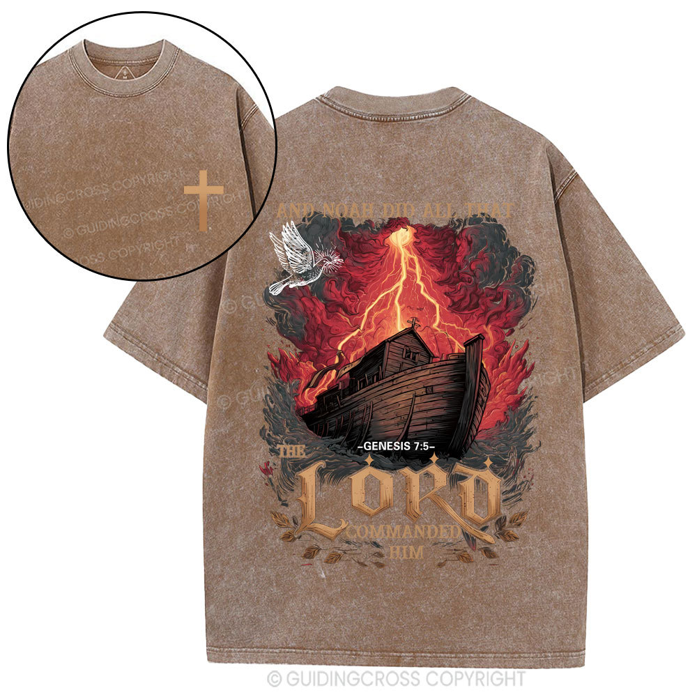 And Noah Did All Christian Washed T-Shirt