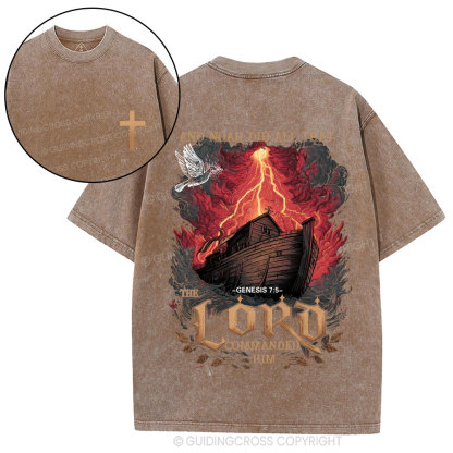And Noah Did All Christian Washed T-Shirt
