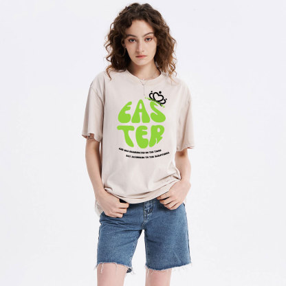 And Was Resurrected On The Third Day Christian Washed T-Shirt