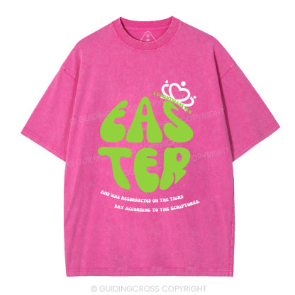 And Was Resurrected On The Third Day Christian Washed T-Shirt