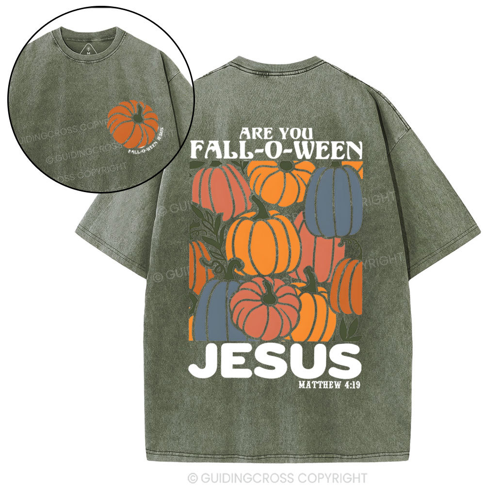Double-sided sample washed T-Shirt Sale - GuidingCross