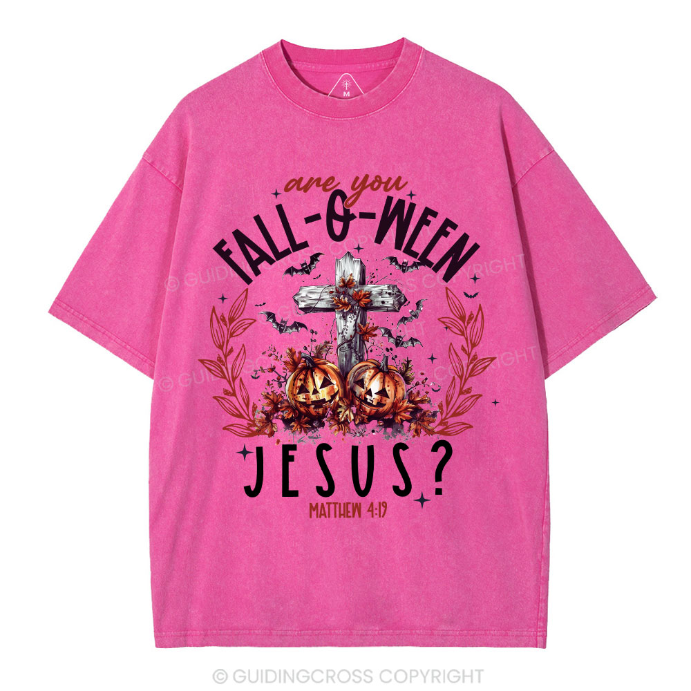 Are You FALL-O-WEEN Jesus Christian Washed T-Shirt
