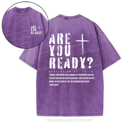Are You Ready Christian Washed T-Shirt