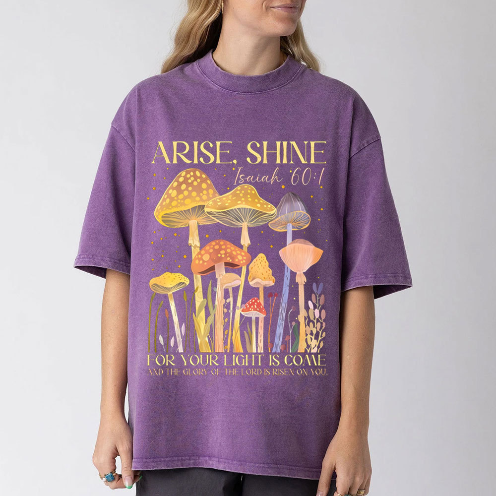 Arise Shine Christian Washed T-Shirt