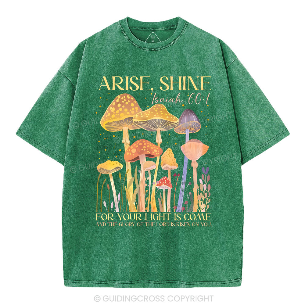 Arise Shine Christian Washed T-Shirt
