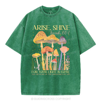 Arise Shine Christian Washed T-Shirt