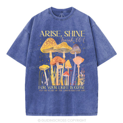 Arise Shine Christian Washed T-Shirt