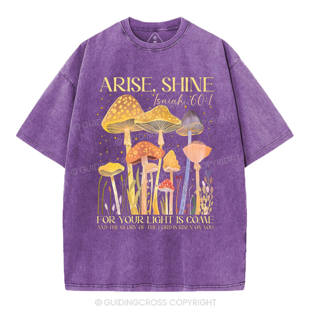 Arise Shine Christian Washed T-Shirt