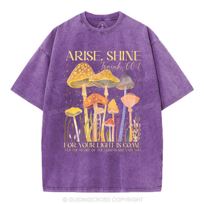 Arise Shine Christian Washed T-Shirt