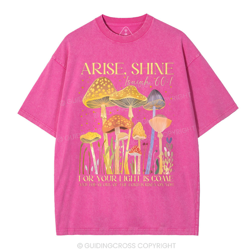 Arise Shine Christian Washed T-Shirt
