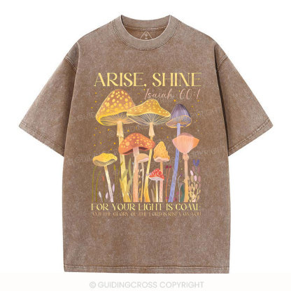 Arise Shine Christian Washed T-Shirt
