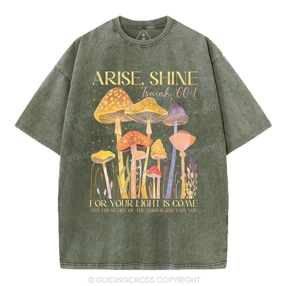 Arise Shine Christian Washed T-Shirt