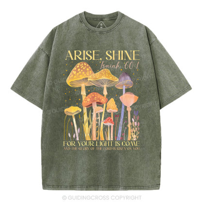 Arise Shine Christian Washed T-Shirt