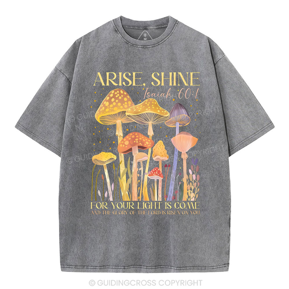 Arise Shine Christian Washed T-Shirt