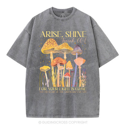 Arise Shine Christian Washed T-Shirt