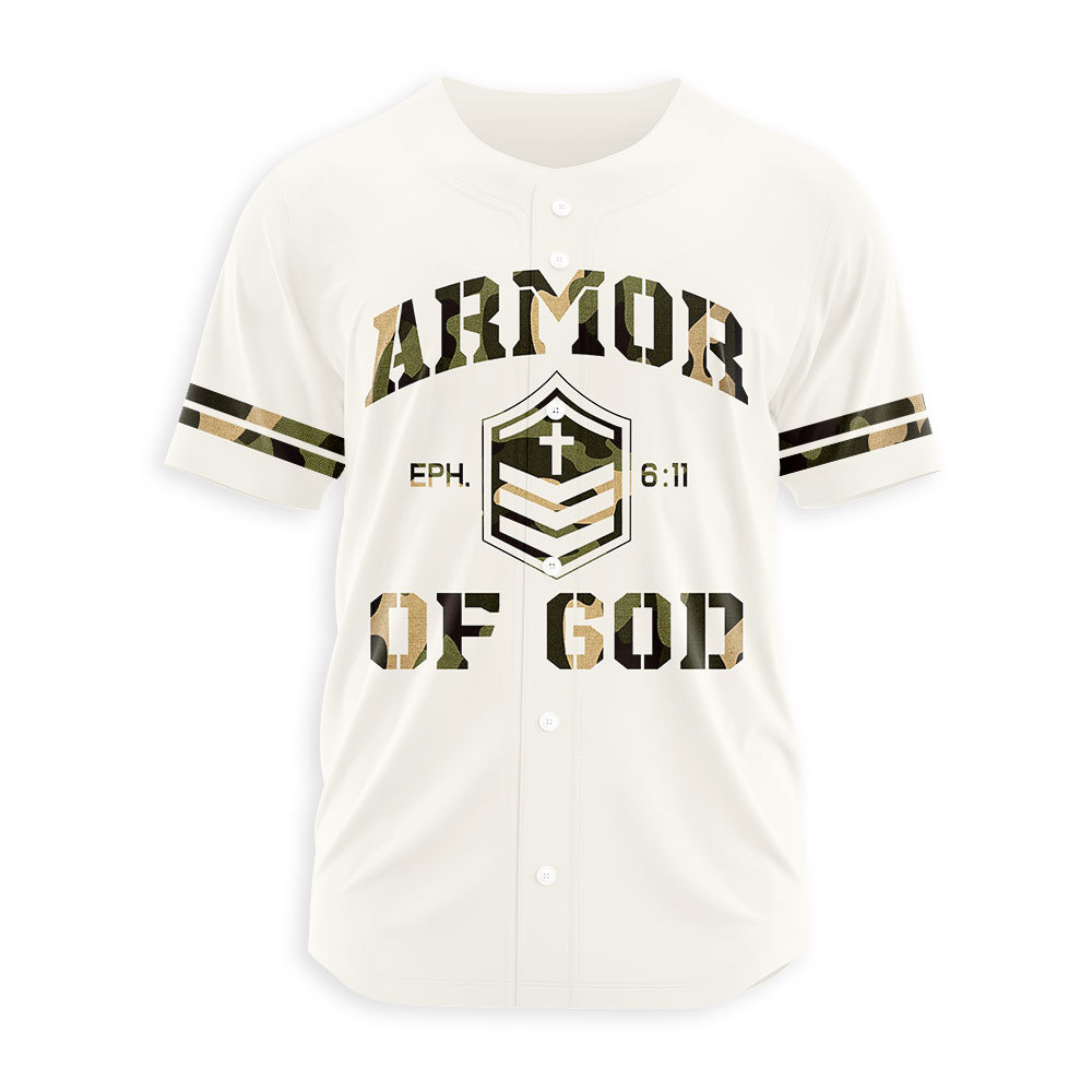 Armor Of God Christian Baseball Jersey