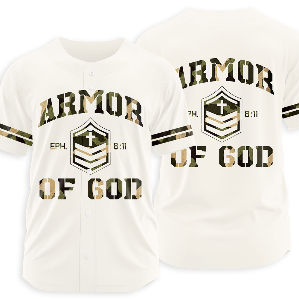 Armor Of God Christian Baseball Jersey