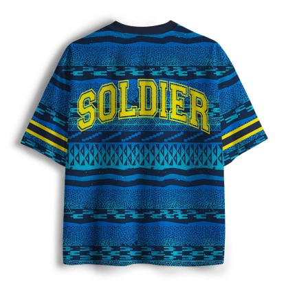 Armor Of God Christian Blue Mesh Jersey