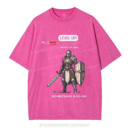 Armor Of God Christian Washed T-Shirt