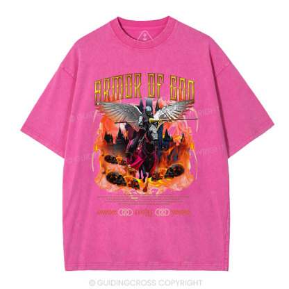 Armor Of God Christian Washed T-Shirt