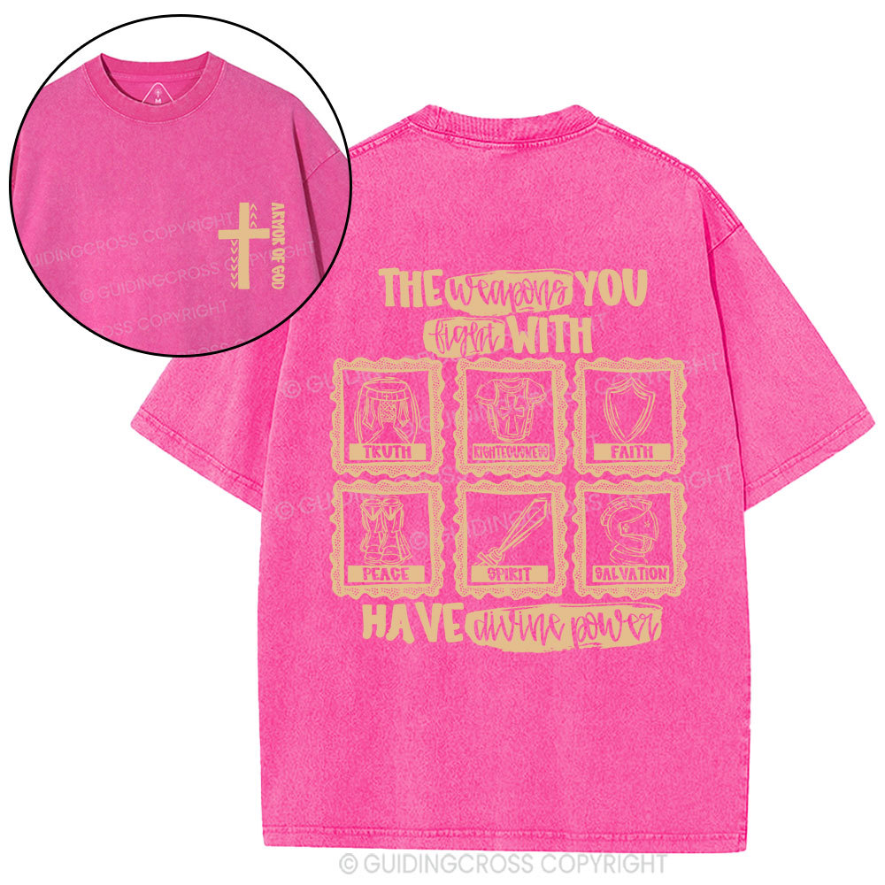 Armor Of God Christian Washed T-Shirt