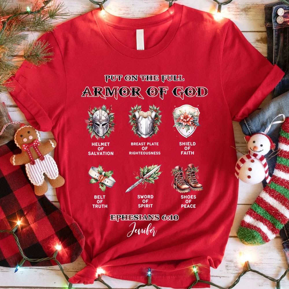 Armor Of God Christmas T-Shirt