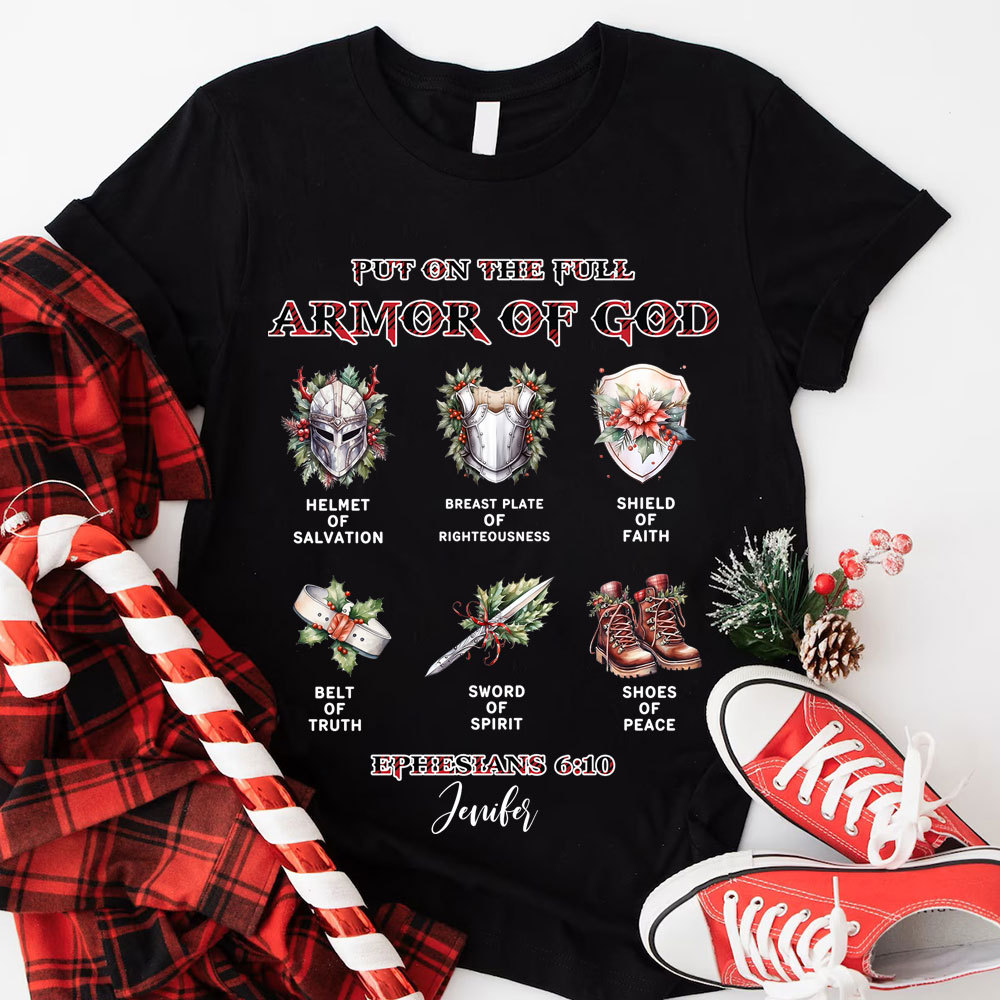 Armor Of God Christmas T-Shirt