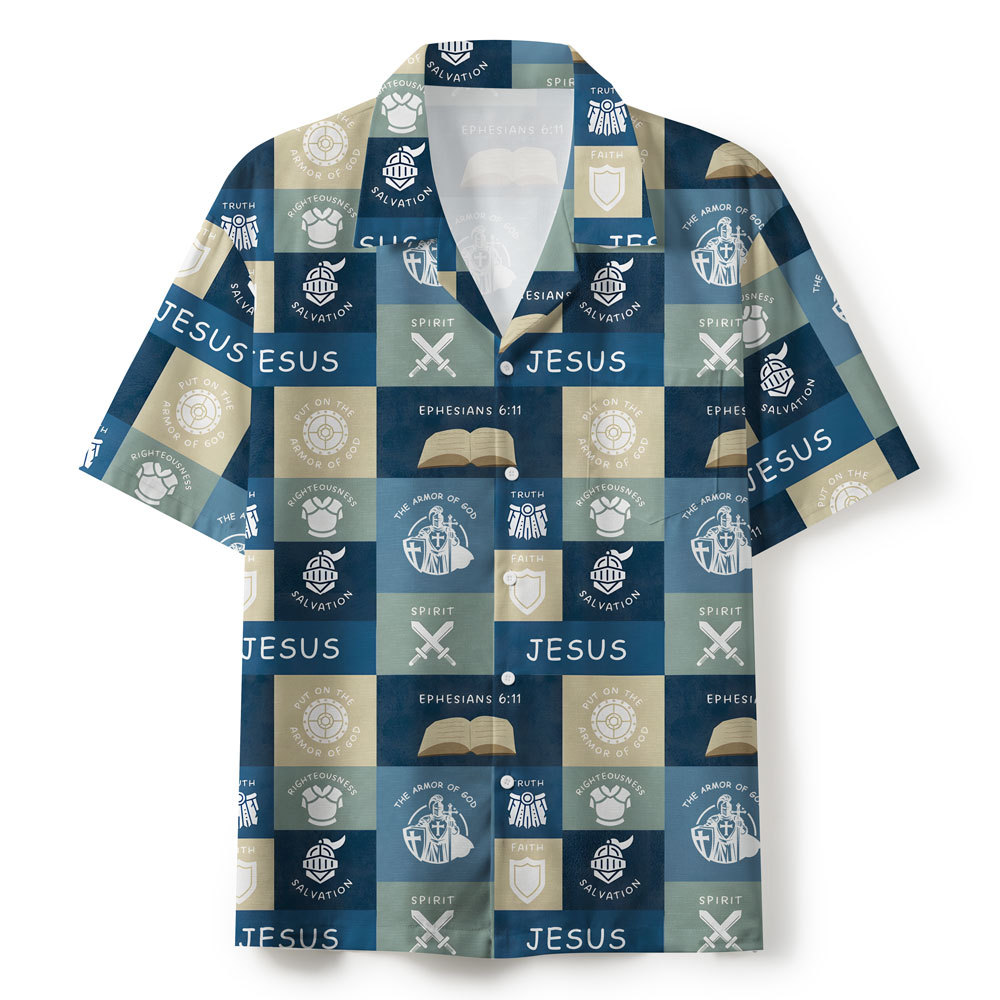 Frist Of All I'm God Pieces Christian Hawaiian Shirt Sale - GuidingCross