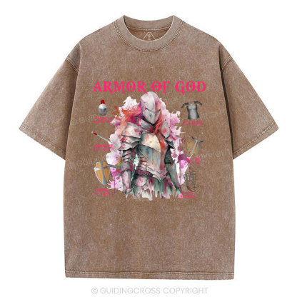 Armor Of God Warrior Christian Washed T-Shirt