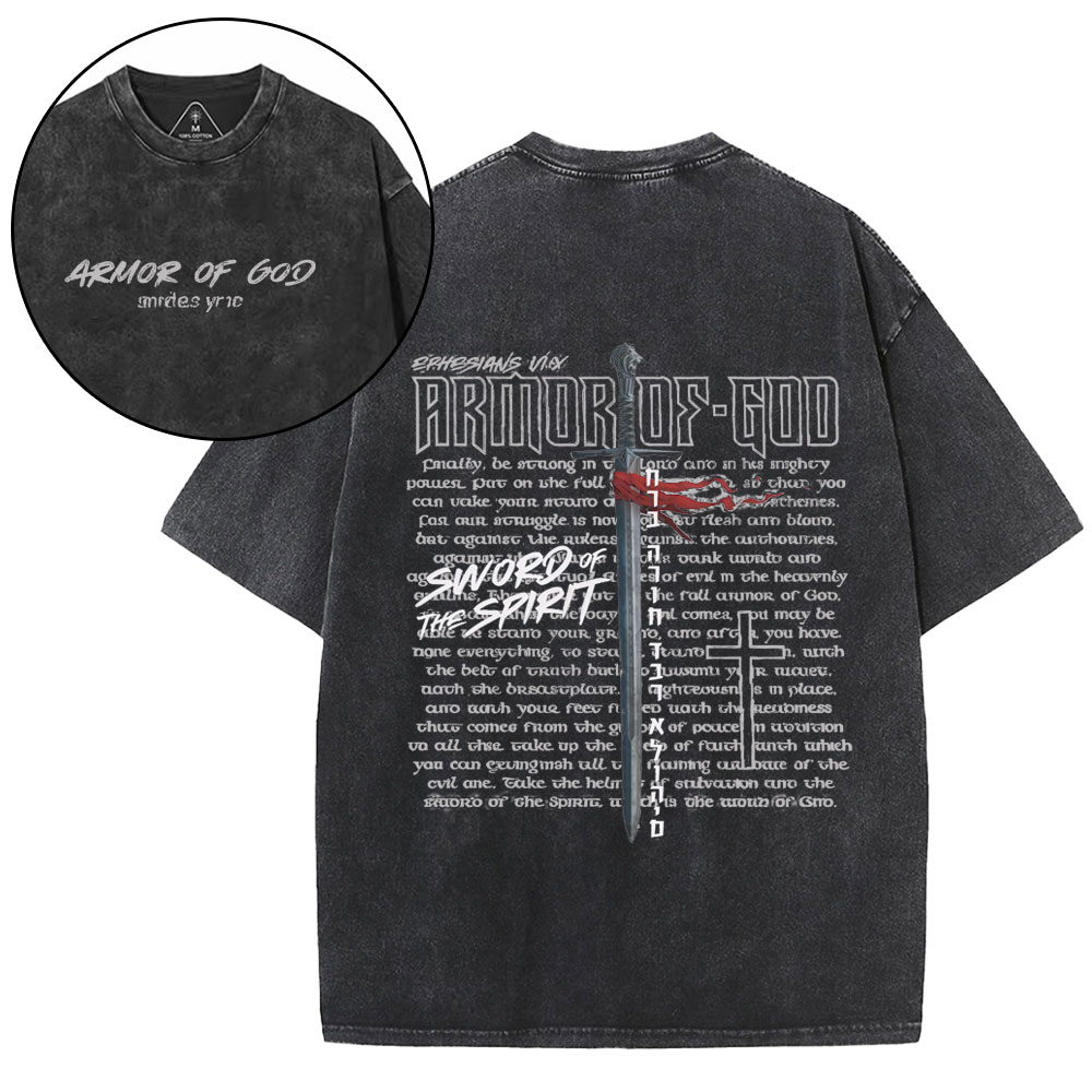 New-Sample Christian Washed T-Shirt双面原件31.95 Sale - GuidingCross