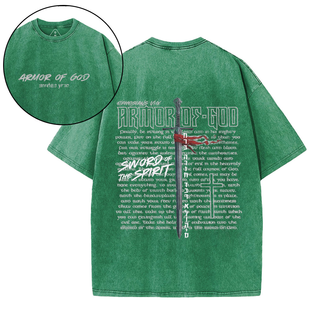 New-Sample Christian Washed T-Shirt双面原件31.95 Sale - GuidingCross