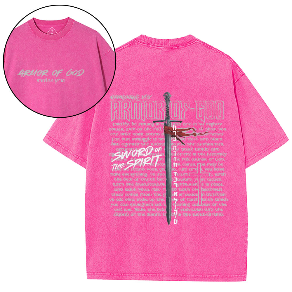 New-Sample Christian Washed T-Shirt双面原件31.95 Sale - GuidingCross