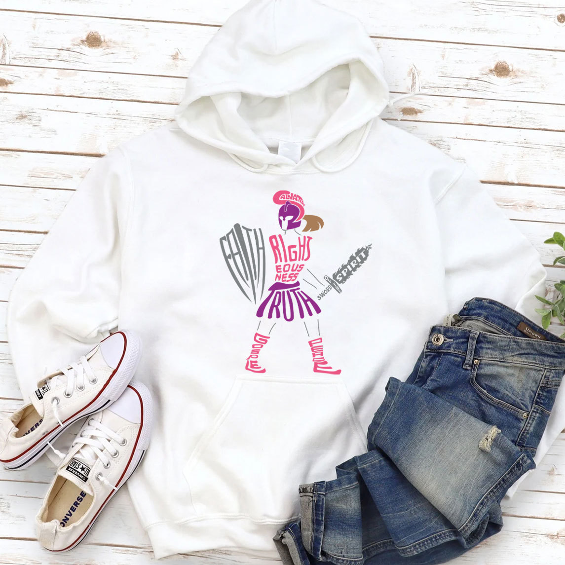 Armor Of God Warrior Christian Hoodie