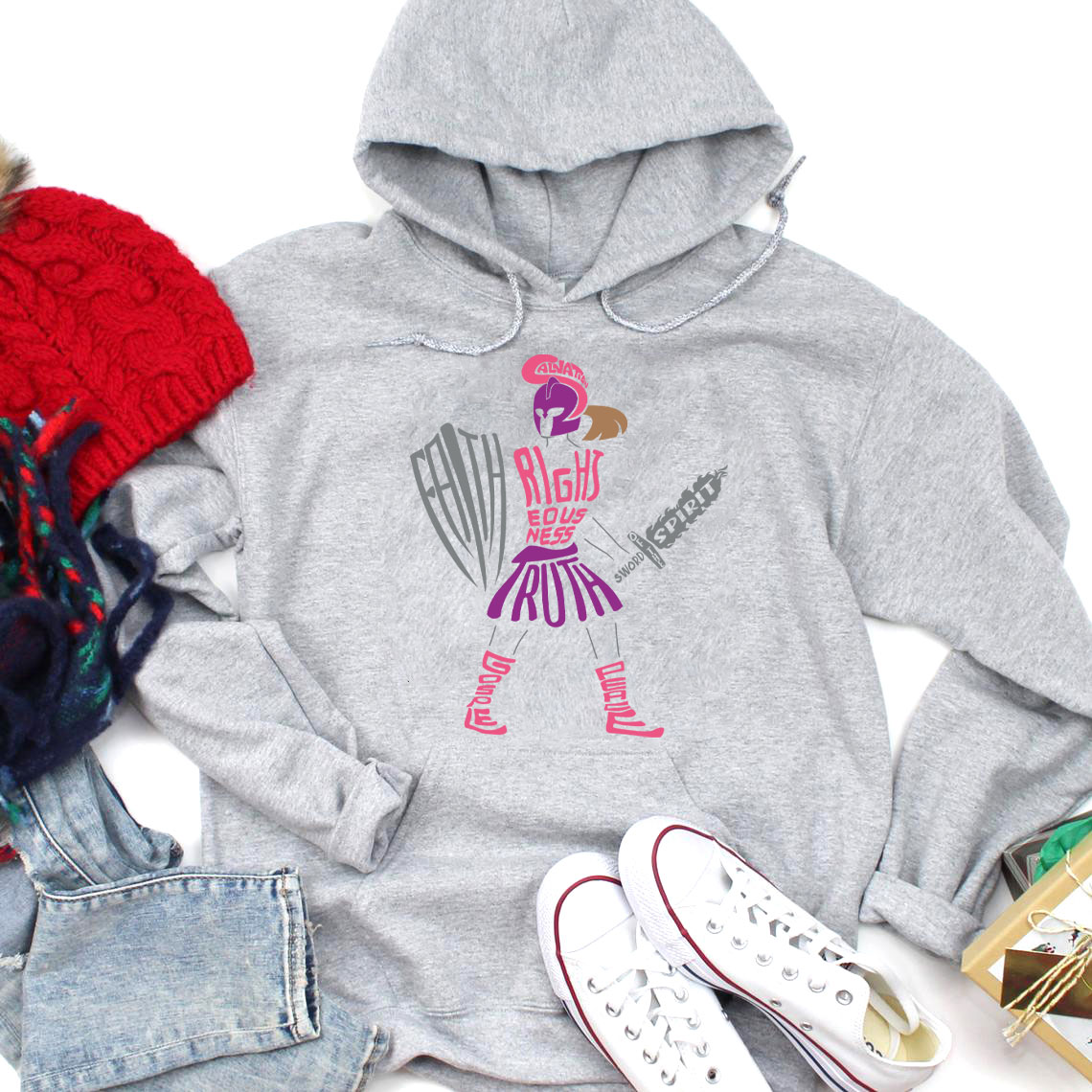 Armor Of God Warrior Christian Hoodie Sale GuidingCross