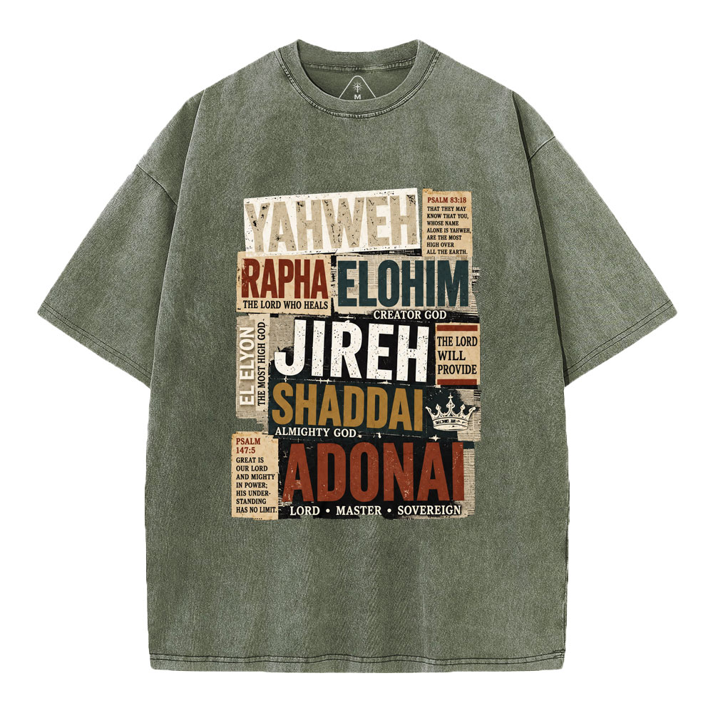 YAHWEH Christian Washed T-Shirt