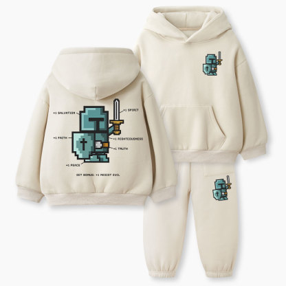 Army Of God Christian Kid Fleece Hoodie Set