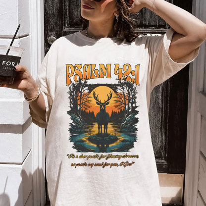 As A Deer Pants Chirstian Washed T-Shirt