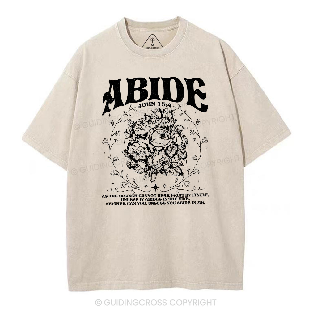 As The Brangh Can not Bear Fruit By Itself Christian Washed T-Shirt