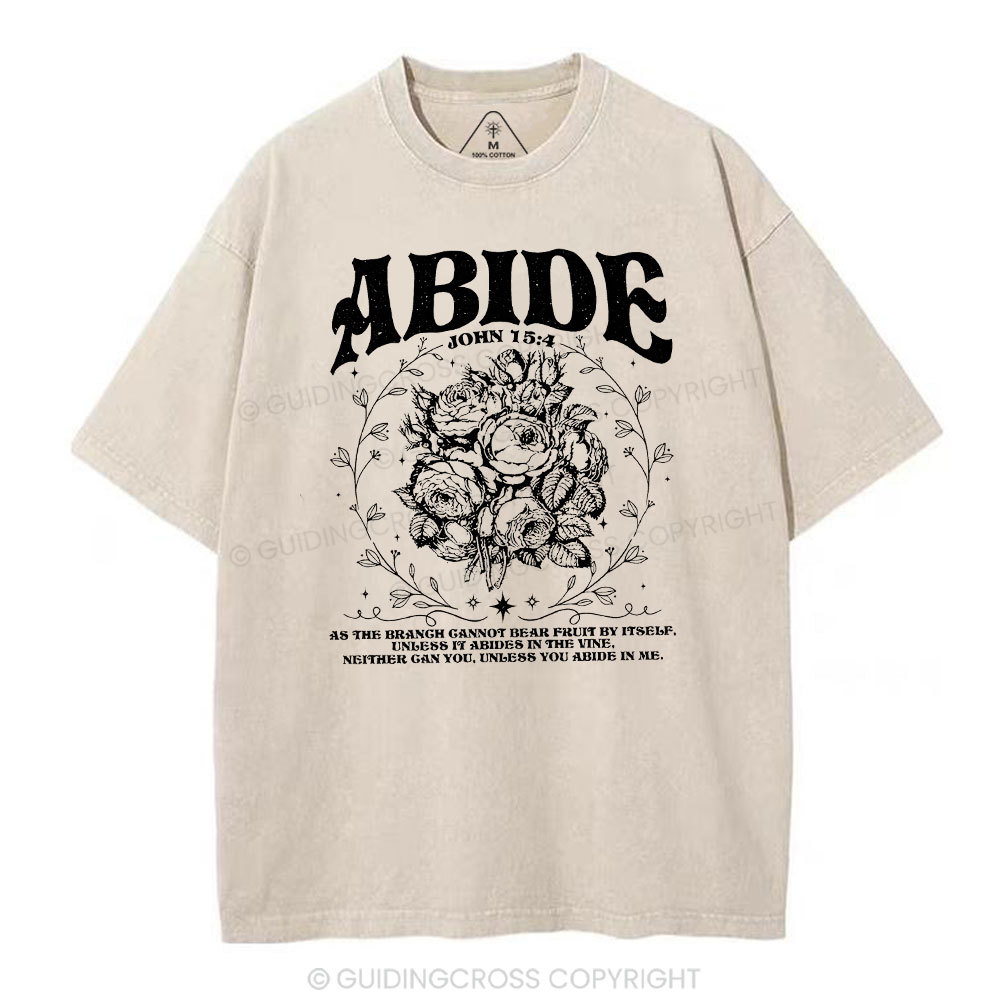 As The Brangh Can not Bear Fruit By Itself Christian Washed T-Shirt